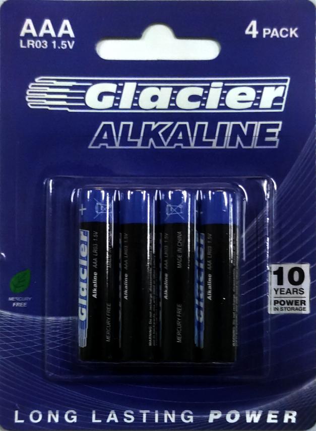 Glacier - Alkaline - LR03 (4 Pack) (AAA)