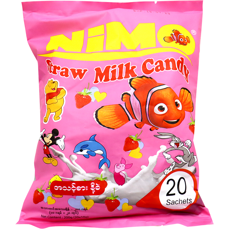 Nimo - Strawberry Milk Candy (10gx20sachets)
