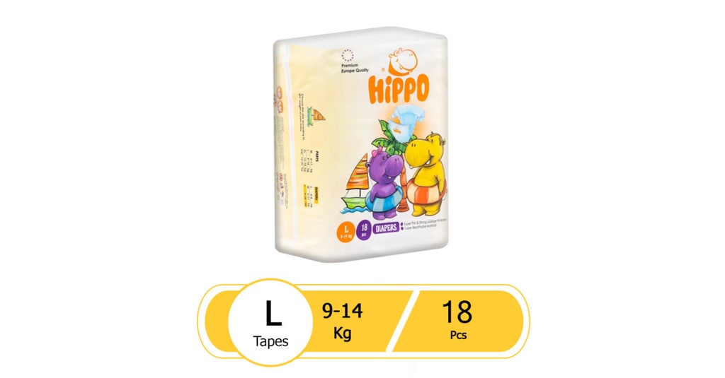 Hippo - Diapers - Eco (L) (18pcs)
