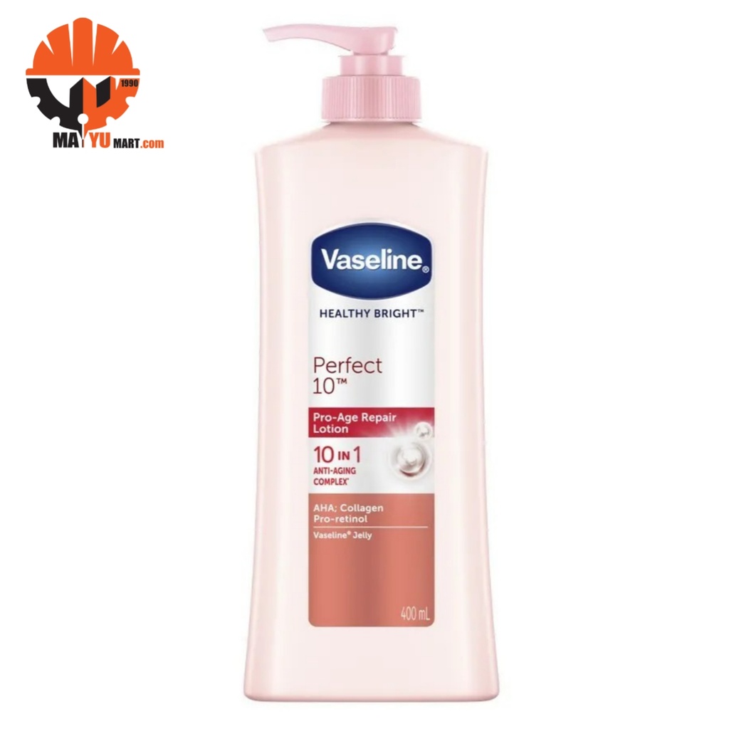 Vaseline - Healthy Bright - Perfect 10 - AHA &amp; Pro-Retinol (400ml)