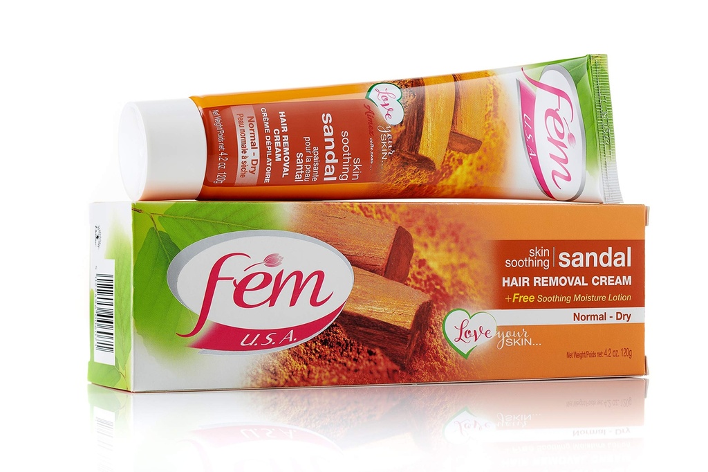 Fem - Skin Soothing Sandal - Hair Removal Cream (120g)