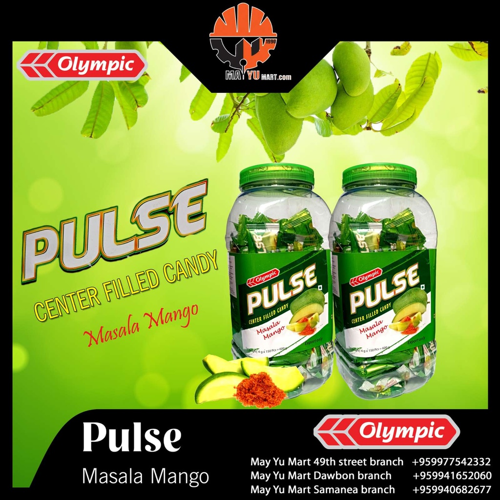 Olympic - Pulse - Center Filled Candy - Masala Mango (4g)