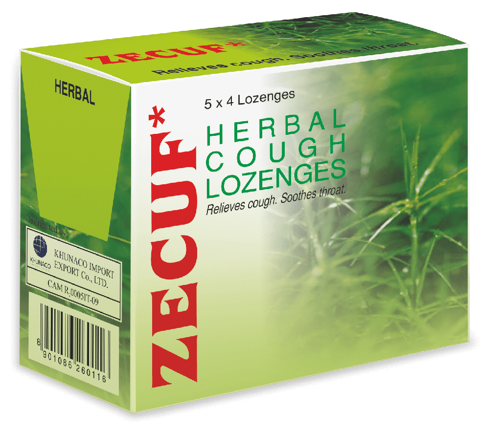 Zecuf - Herbal Cough Lozenges - Green (4 Lozenges)