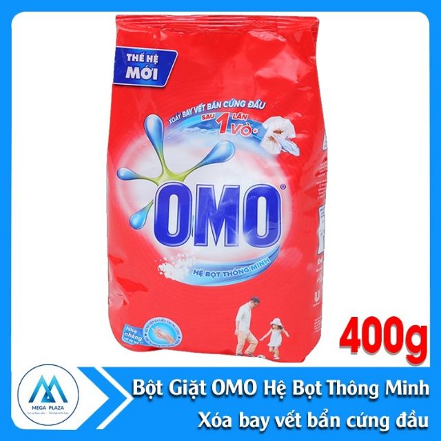 Omo - Remove Stains in 1 Wash - Washing Powder - Red (400g)