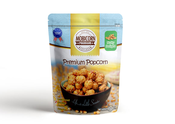 Mobicorn Premium Popcorn - Nutty Delight (75g)