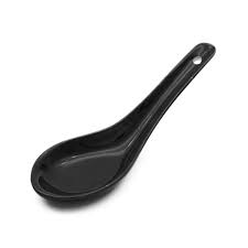 Black Chinese Fibre Spoon