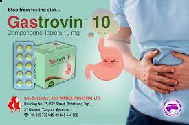 Gastrovin - Domperidone (10 Tablets) (အအန်ပျောက်ဆေး)