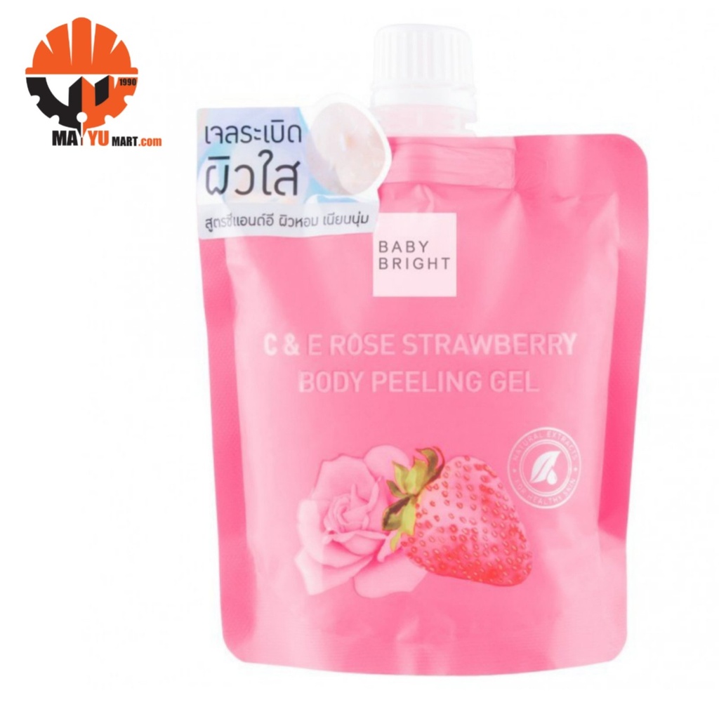 Baby Bright - C &amp; E Rose Strawberry - Body Peeling Gel (200ml)