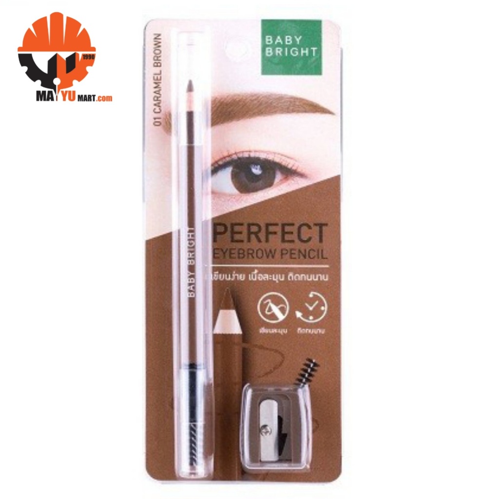 Baby Bright - Perfect Eyebrow Pencil #01 (Caramel Brown)
