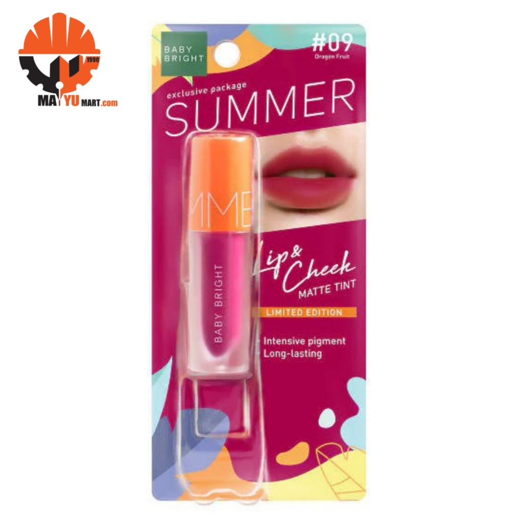 Baby Bright - Summer Lip &amp; Cheek Matte Tint #09 (Dragon Fruit)