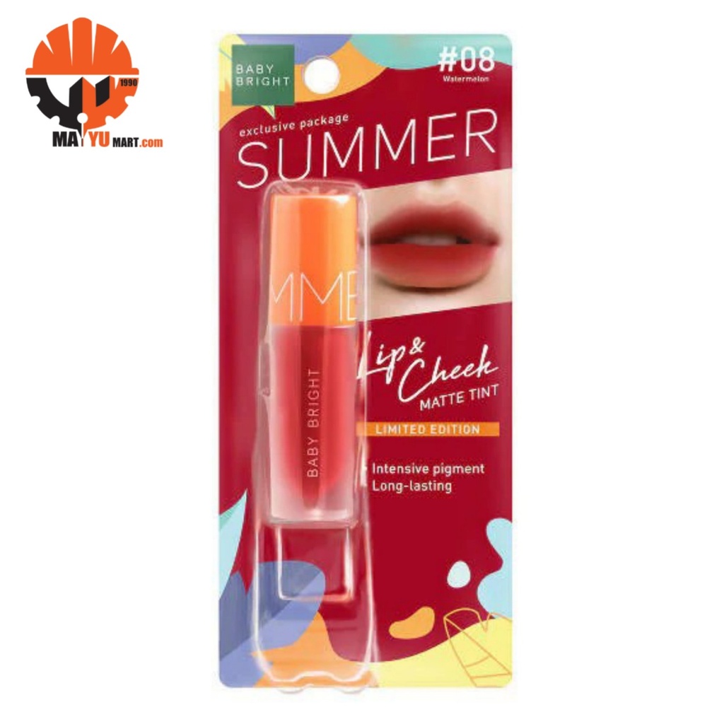 Baby Bright - Summer Lip &amp; Cheek Matte Tint #08 (Watermelon)