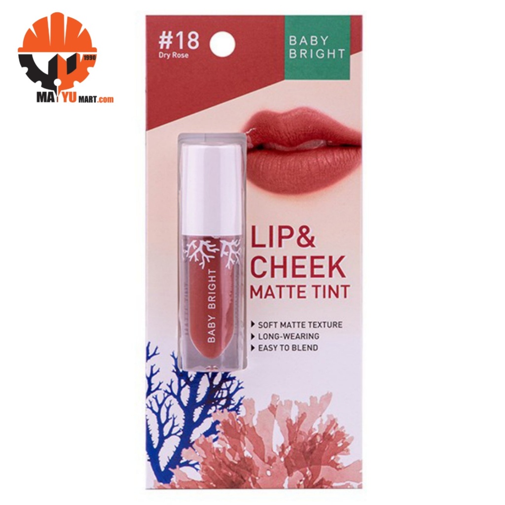 Baby Bright - Lip &amp; Cheek Lip Matte Tint #18 (Dry Rose)