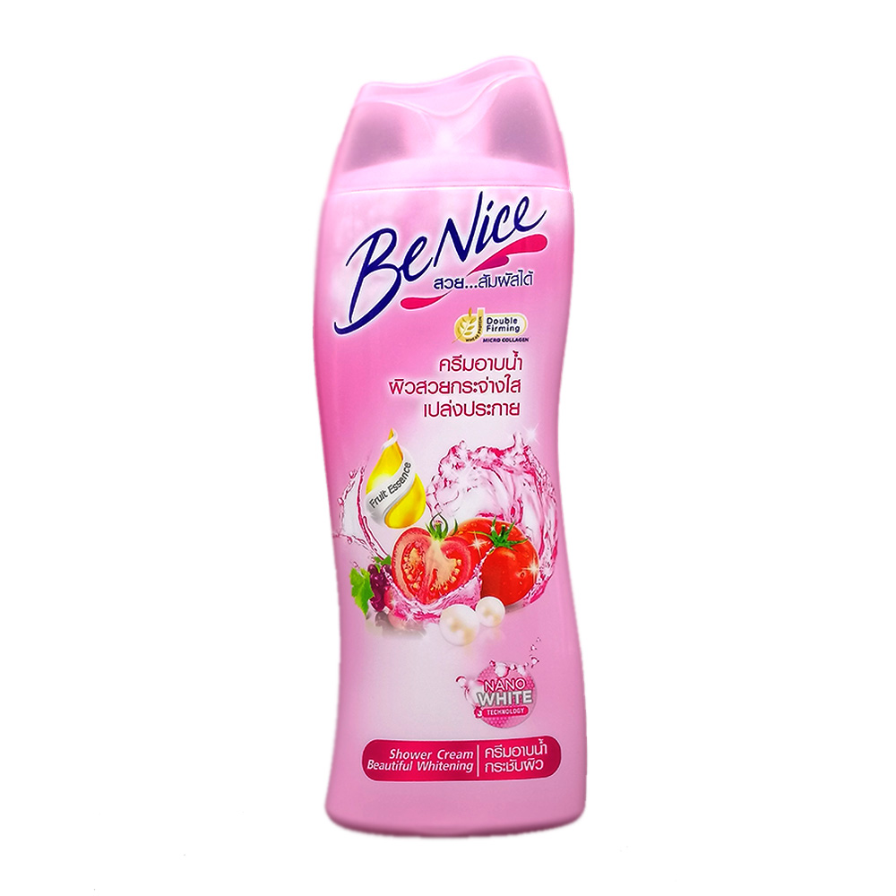 Be Nice - Beautiful Whitening - Shower Cream - Pink (450ml)