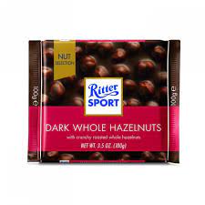 Ritter Sport - Dark Whole Hazelnuts (100g) - Red