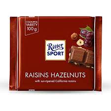 Ritter Sport - Raisins Hazelnuts / Rozijn Hazenoot (100g) - Brown