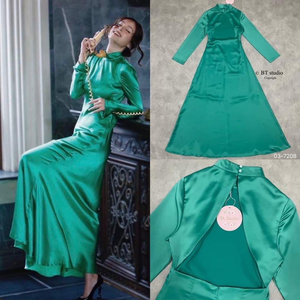 DressUp - BT Satin Green Dress(L size)(No.513)