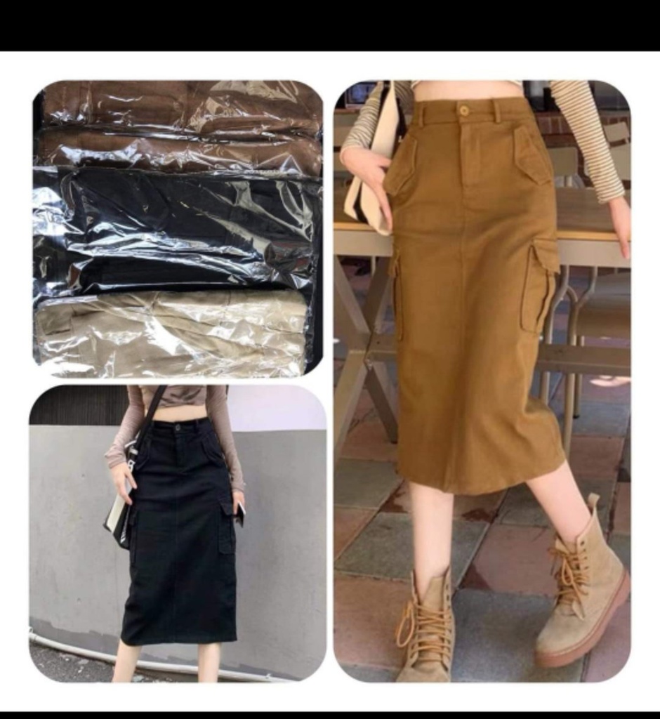 DressUp -Long Jean Skirt(S,M,L Size)(No.914)
