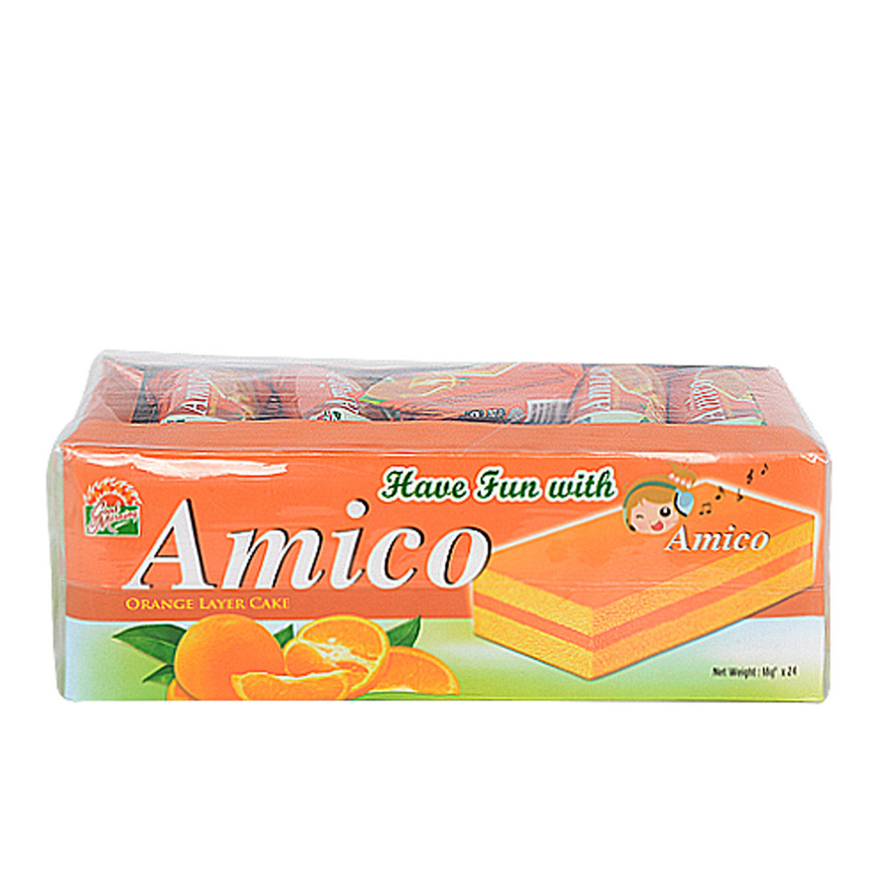 Amico - Orange Layer Cake (18g) (Halal)