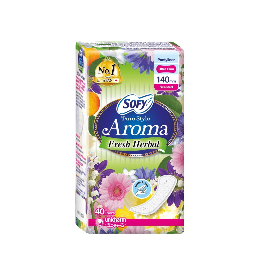 Sofy - Aroma Fresh Herbal Pantyliner (140mm) (40pcs)