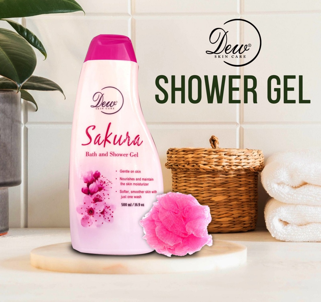 Dew - Sakura - Bath and Shower Gel (500ml) Pink