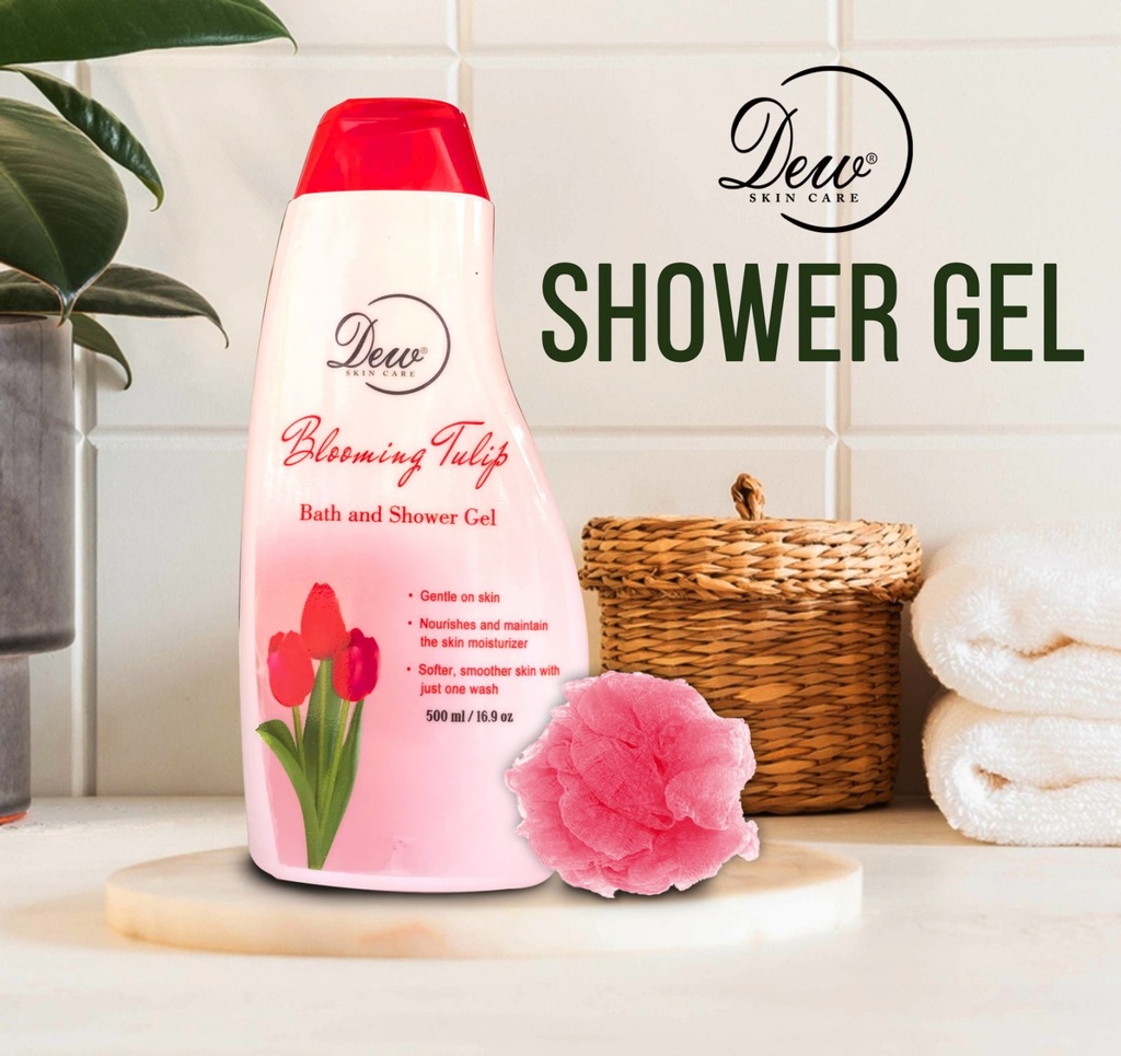 Dew - Blooming Tulip - Bath and Shower Gel (500ml) Red