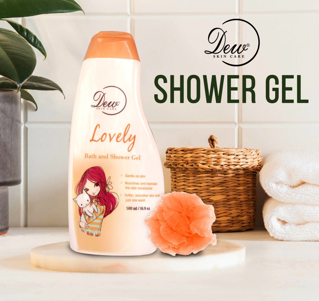 Dew - Lovely - Bath and Shower Gel (500ml) Orange x 28pcs