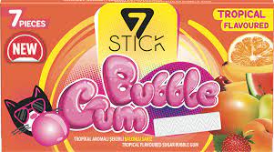 7 Stick-Bubble Gum -Tropical Flavoured(7pcs)