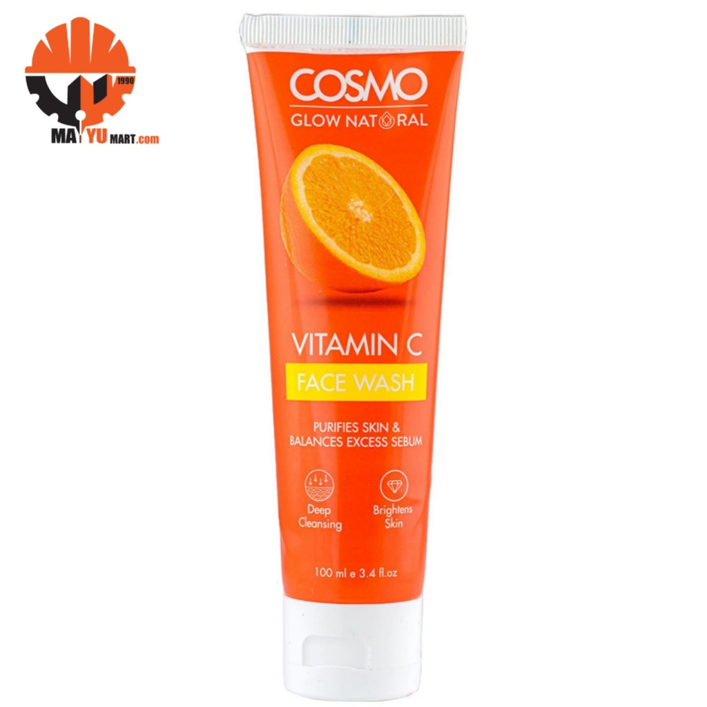Cosmo - Glow Nat Ral Vitamin C Orange Face Wash (100ml)