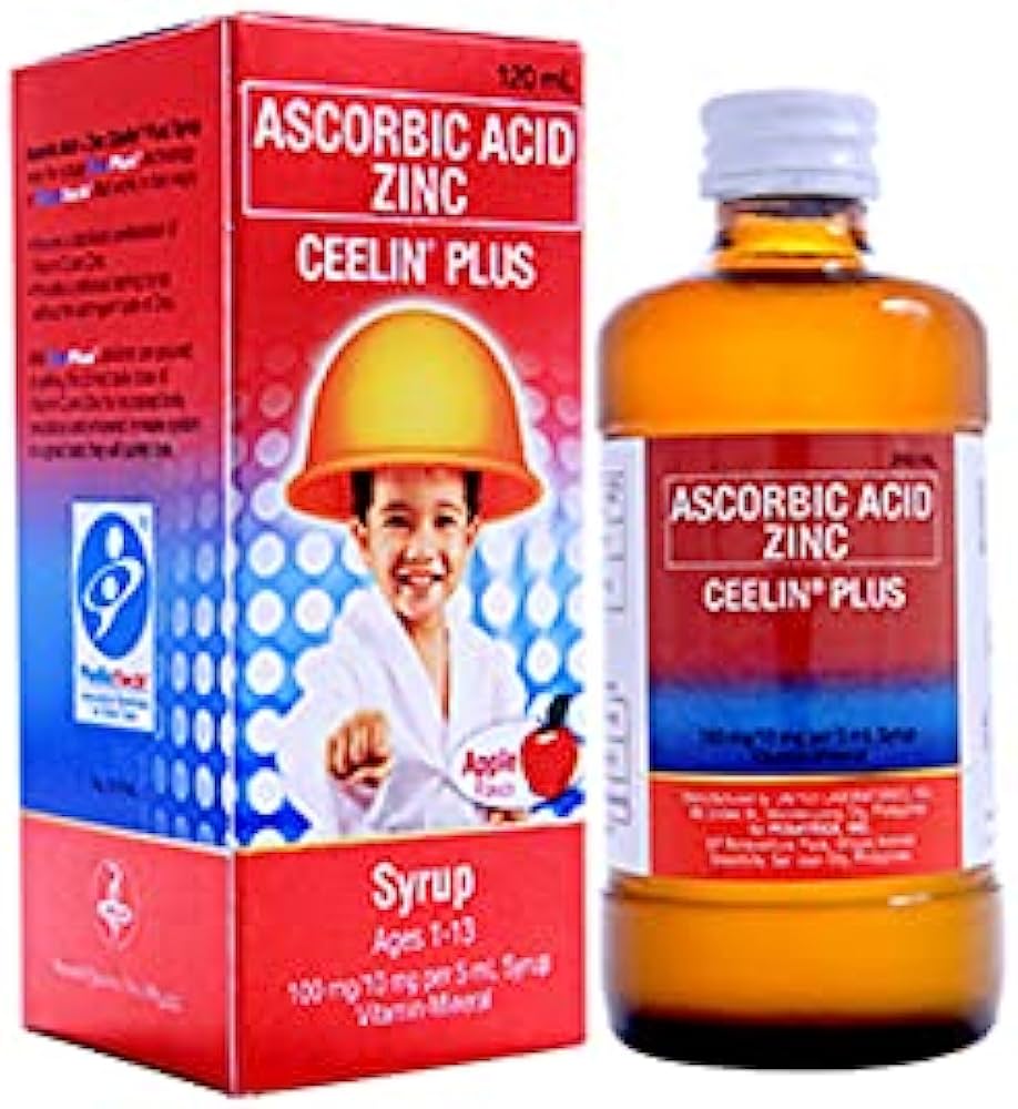 CEELIN Plus - Ascorbic Acid Zinc - Syrup  (120ml)