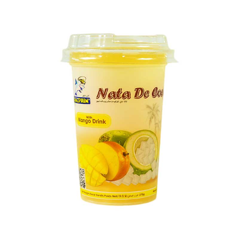 Dolphin - Jeli Dengan Jelly With Nata De Coco - Perisa Buah Buahan Fruits Flavour (256g)