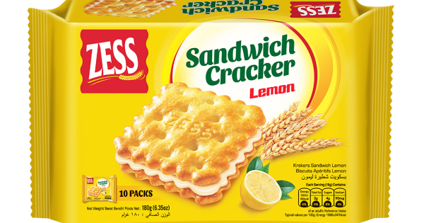 ZESS - Sandwich Cracker - Lemon (180g)