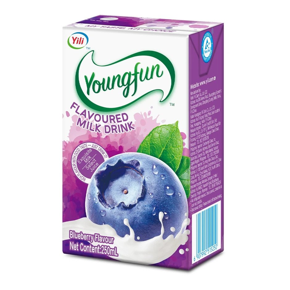 Yili - Youngfun Blueberry Milk Flavoured Drink (250ml)