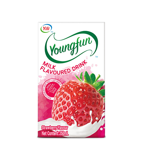 Yili - Youngfun Strawberry Milk Flavoured Drink (250ml)