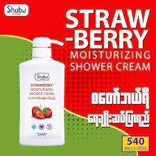 Shobu-Strawberry-Moisturizing Shower Cream(1000ml)