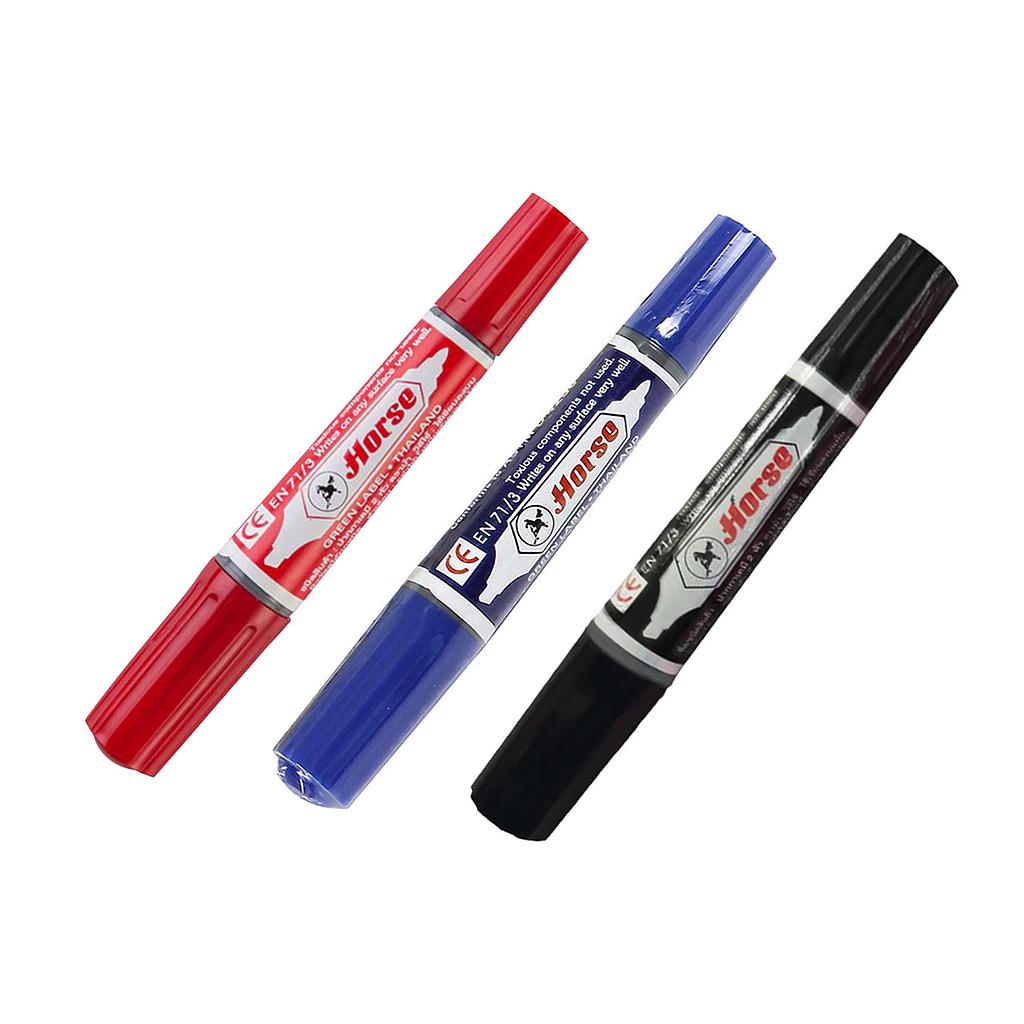 Horse - Permanent Marker Pen - 1 Ways (Blue)