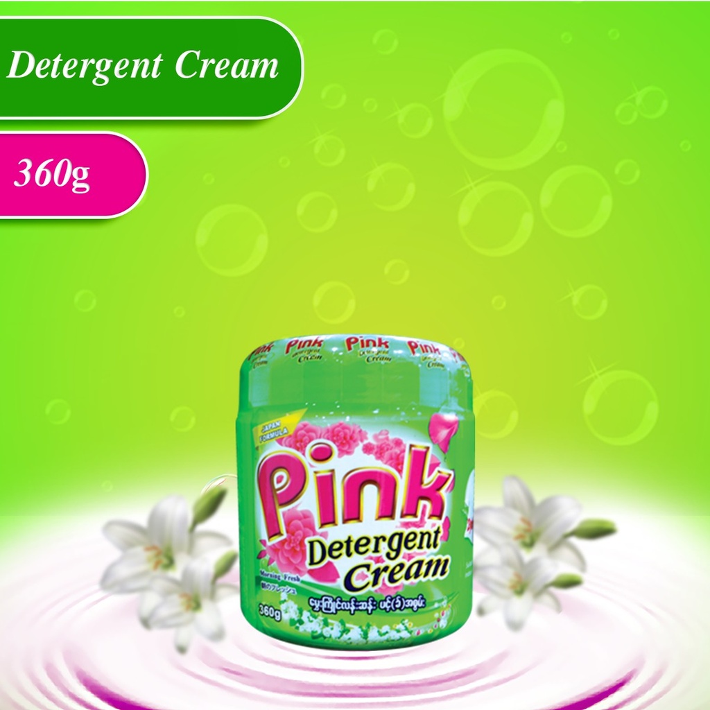 Pink - Detergent Cream - Green (360g)