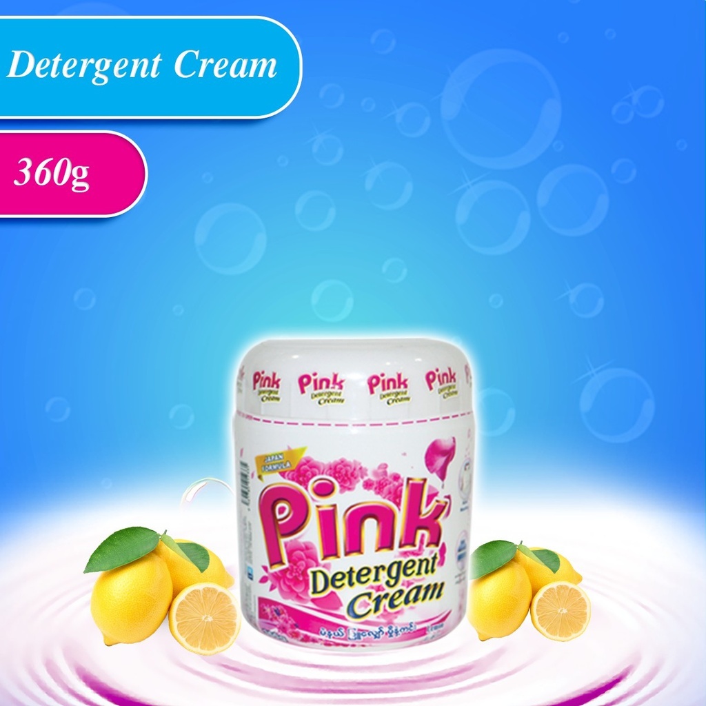 Pink - Detergent Cream - White (900g)