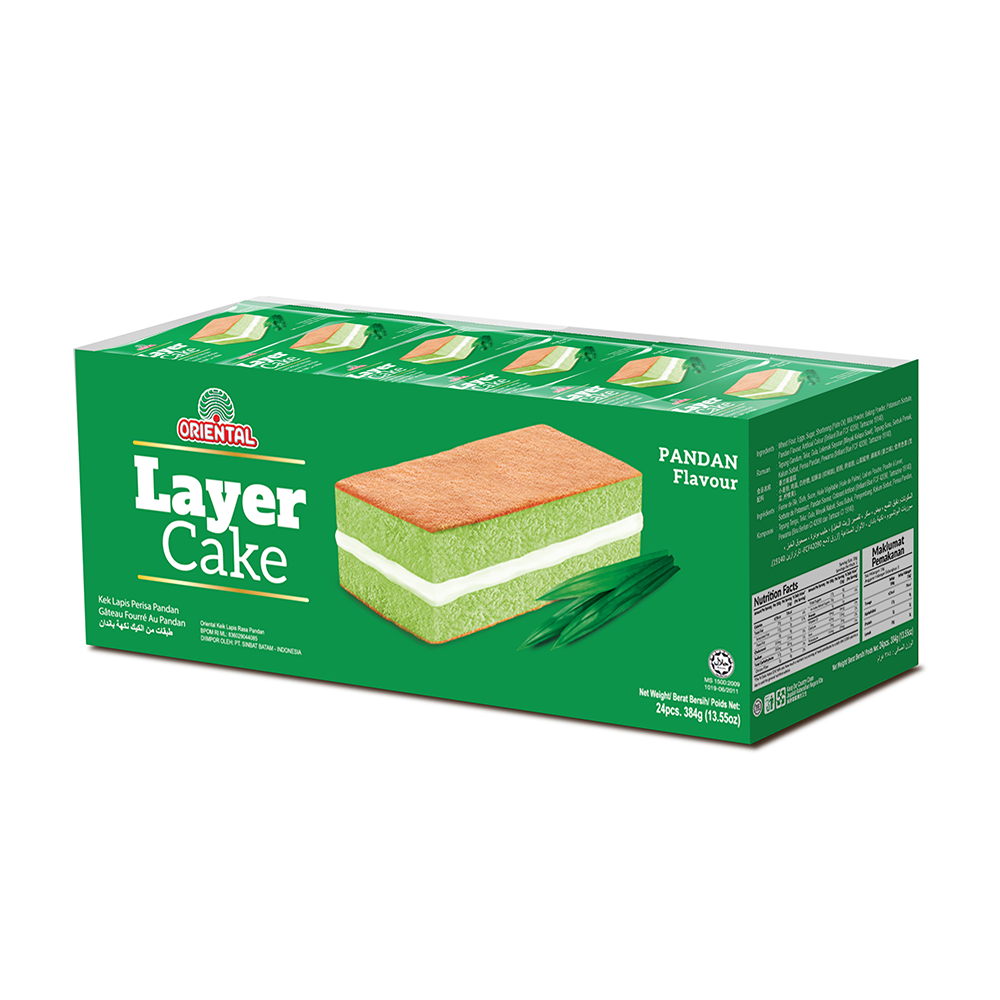 Oriental - Layer Cake - Pandan Flavour - Green (24pcs)