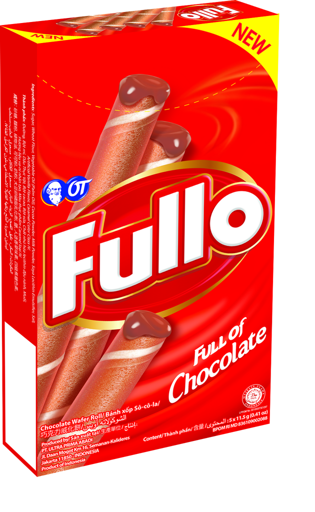 Fullo - Strawberry Wafer Roll (5x10g)