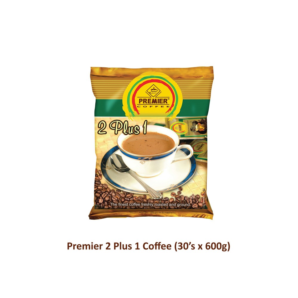 Premier - 2 Plus 1 Finest Ground Coffee Mix (10Sachets)