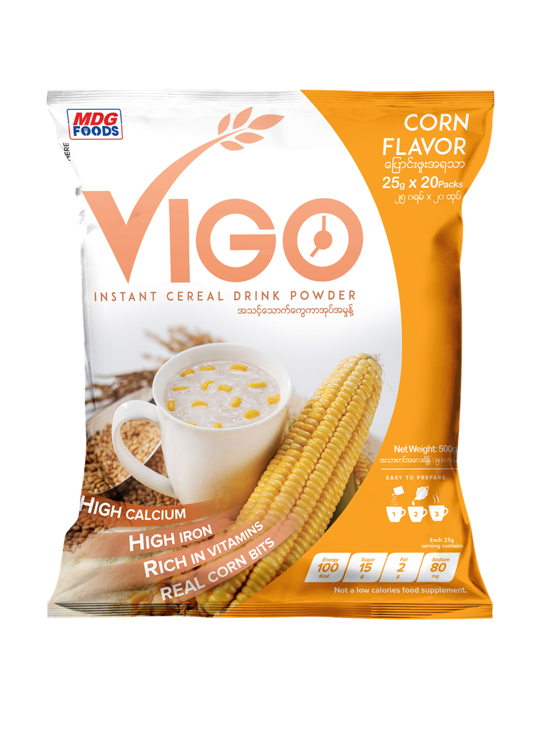 Vigo - Instant Cereal Drink Powder - Corn Flavour - Orange (25g) Pcs