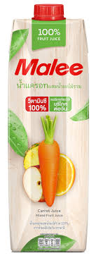 Malee - 100% Fruit - Carrot Mix Fruit Juice (1000ml)