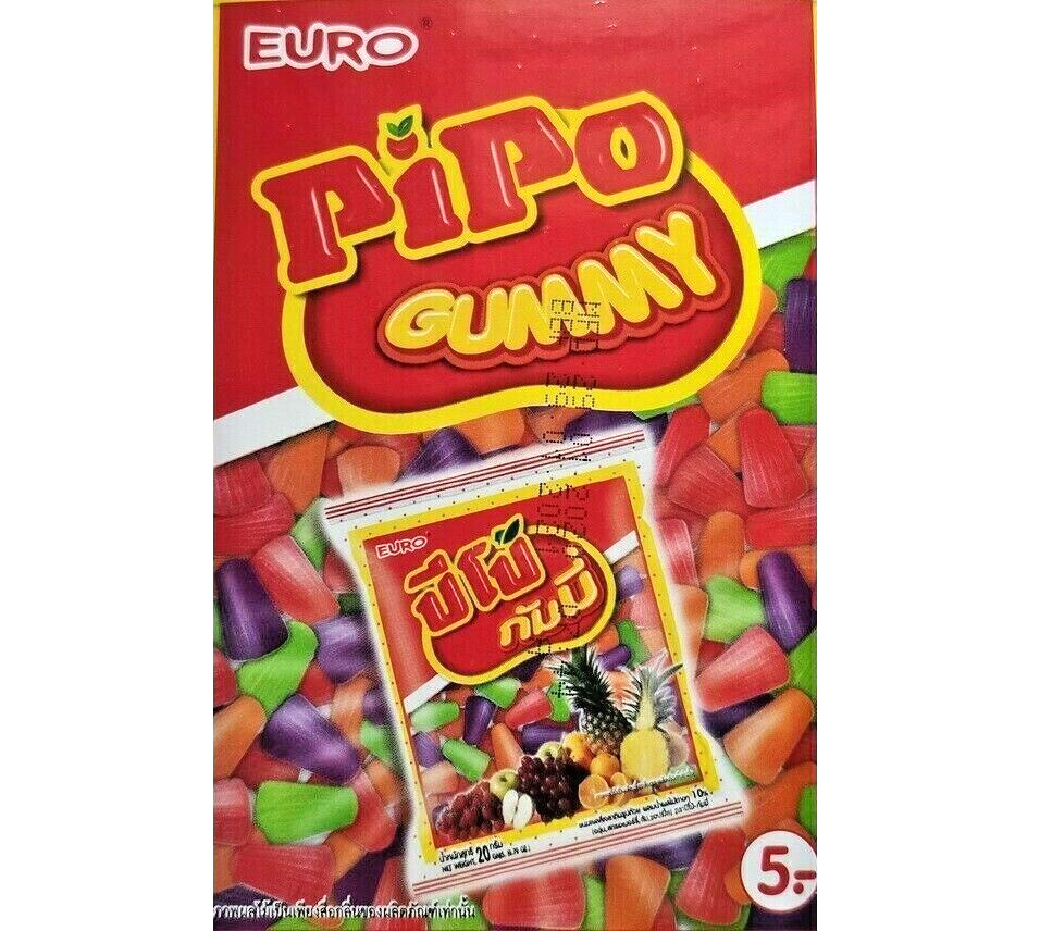 Euro - Pipo Gummy - Mixed Fruit Jelly (20g)