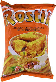 Oriental - Rostik - Chicken Curry Flavour Rice Crackers (60g)