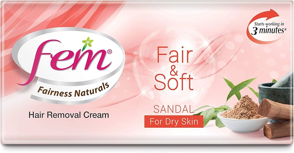 Fem - Hair Removal Cream - Fair &amp; Soft - Sandal (25g)