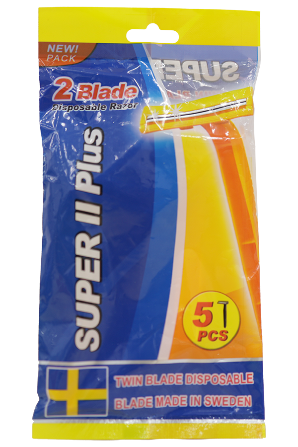 Super II Plus - 2 Blade - Twin Blade Disposable Pouch (5pcs)