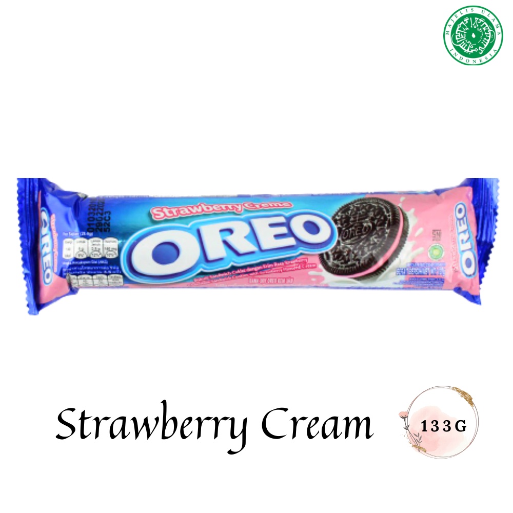 Oreo - Sandwich Cookies - Strawberry Cream (119.6g) - (24pcs)