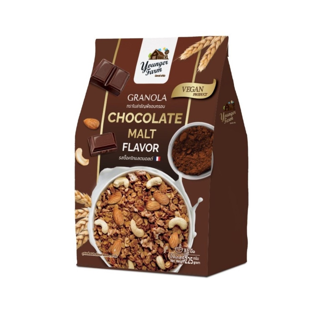 Younger Farm - Granola - Chocolate Malt Flavour - 200g