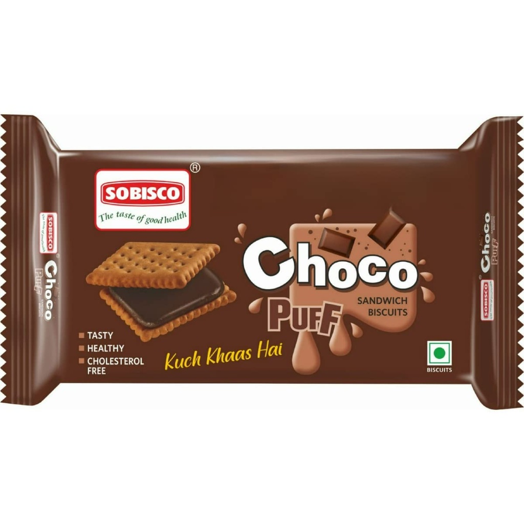 Sobisco - Chocolate puff - Sandwich biscuits (36g)