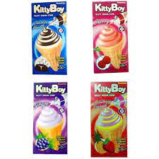 Kitty Boy - Fruit Cream Cone - Straw Pineapple (20gm)